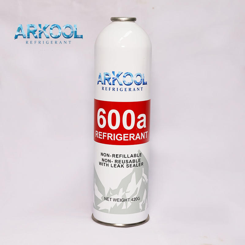 cold gas R134a R600a refrigerant A/C spare parts refrigerant high purity in hydrocarbon