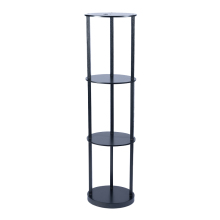 Modern Oval Shelf Light Wooden Storage Rack