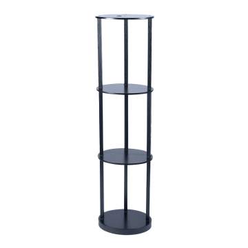 Modern Oval Shelf Light Wooden Storage Rack