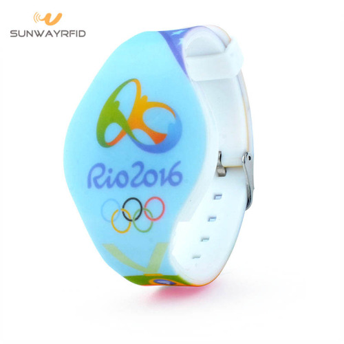 Custom logo rfid wristbands for events