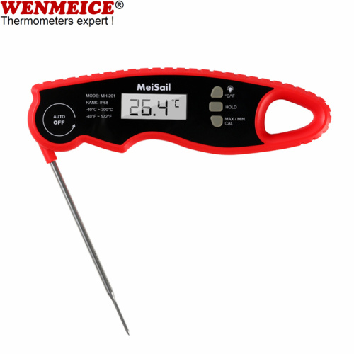 Waterbestendige vleesthermometer Digitale lange sonde