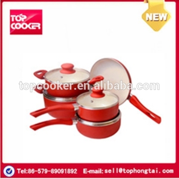 9pcs aluminum ceramic coating cookware set