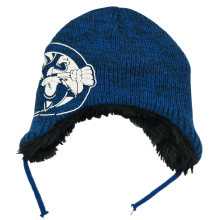 2019 new fashion acrylic custom print logo knitted hat for kids