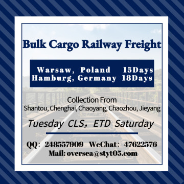Bulk Cargo Railway Freight To European