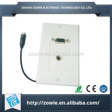 VGA and audio jack plate