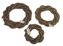 Natural handmade festival decoration willow wreath