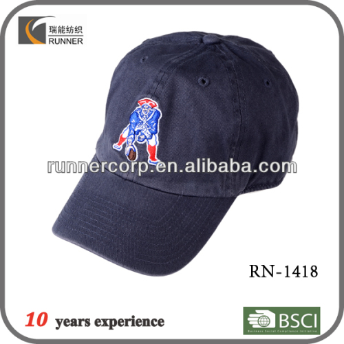 100% cotton baseball hat and cap with embroidery