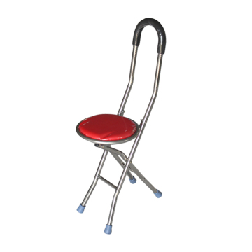 stainless steel Folding Stick Cane Seat For Elder
