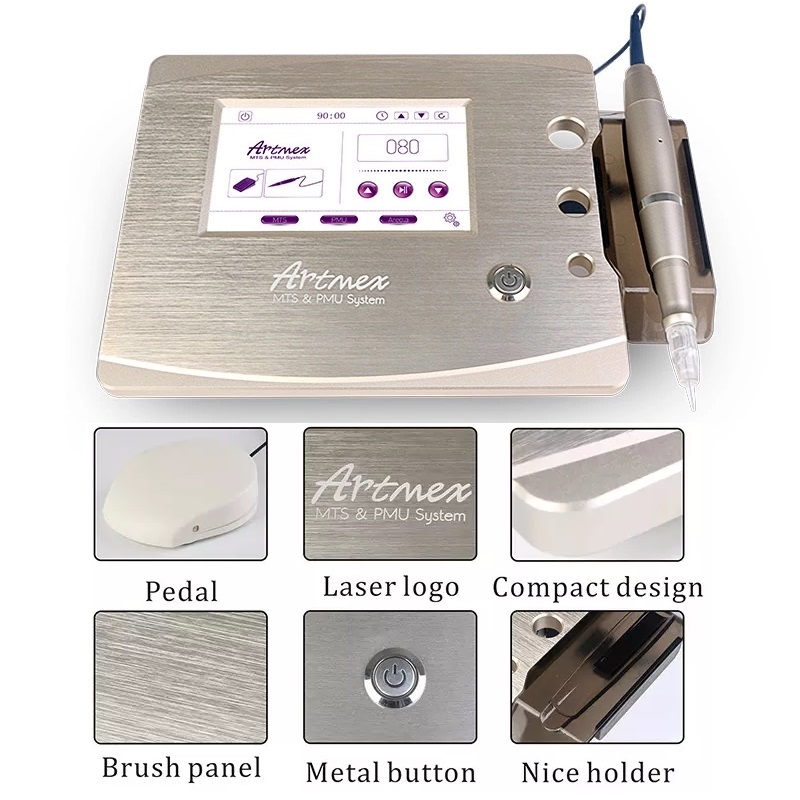 Professional Artmex V7 permanent make up machine for eyebrow/eyeliner/lip with microblading needle