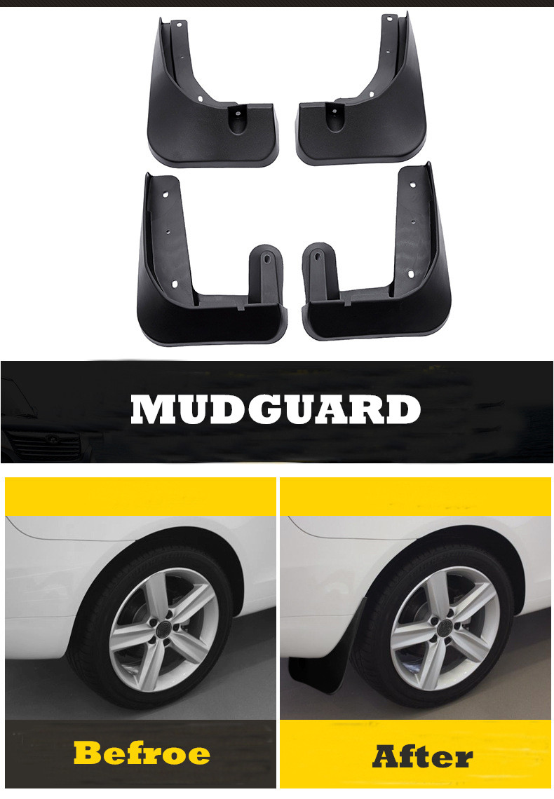 UNTUK BENZ GLK 2012-2018 MUD GUARD, PP- BAHAN MUD GUARD, AKSESORI KERETA