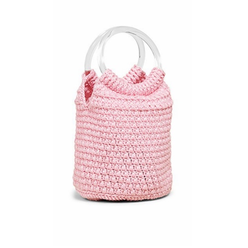 Hot Fashion Pink Crochet Handbag Design