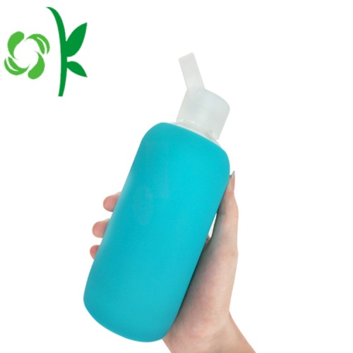 Silicone Baby Glass Drink Lengan botol