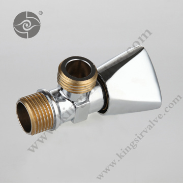 Chrome plating angle valve with thread color