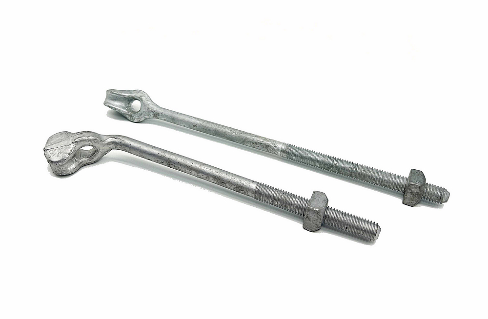 Kovácsolt szögű gyűszűszemcsavar megfelel az ASTM A153-nak, a gyűszűszem horgonyrúd Guyinghoz (2) Forged Angle Thimble Eye Bolt meet ASTM A153, Thimble Eye Anchor Rod for Guying (2)