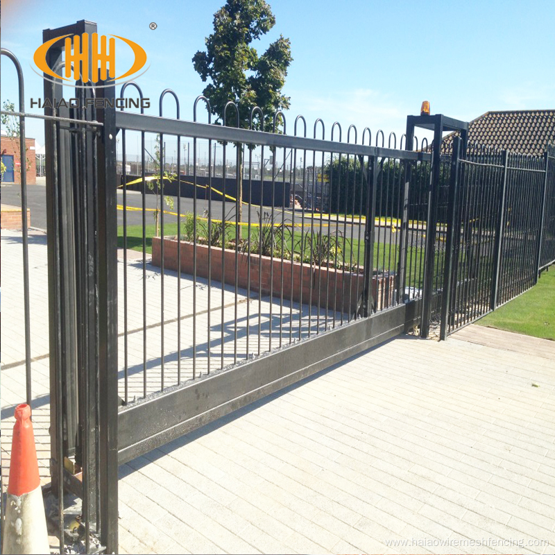 High quality best price unclimbable steel fence gate