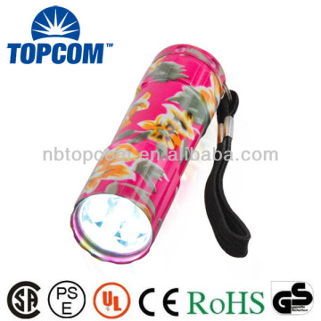 Beautiful 9 led 2014 best small gift led flashlight