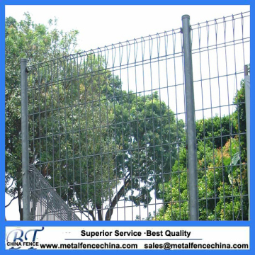 powder coated galvanized garden fence panels roll top welded wire mesh fence