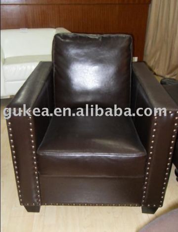 Leather club chair,tub chair GK629