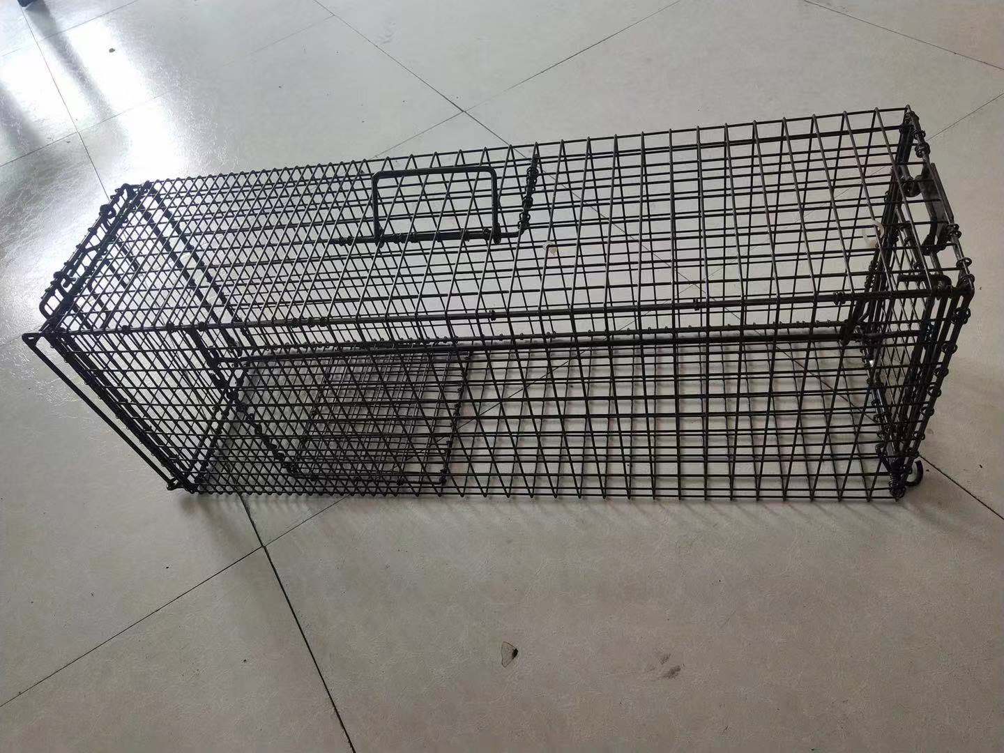 Double Door Steel Wire Animal Trap Catch Cage, High Quality Double Door