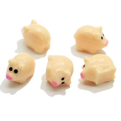 100τμχ Kawaii Mini Resin Pig Fairy Garden Miniatures Terrarium Figurines Gnome Decoration DIY Craft Χειροποίητα αξεσουάρ