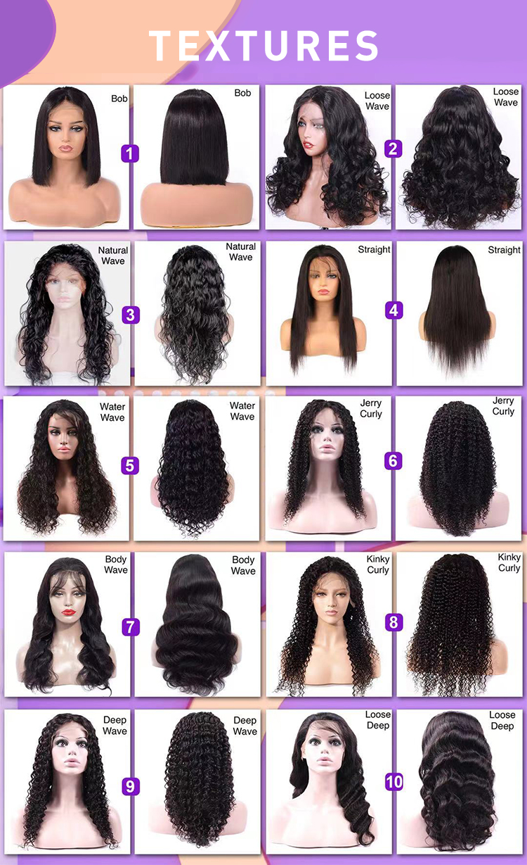 Factory Wholesale New 13X6 HD Lace Front Wig, Super Thin Transparent Swiss Lace Wig,100% Virgin Human Hair Invisible HD Lace Wig