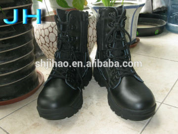 high quality military boots- army high boots shoes --black army military safety boots-