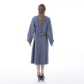 New smog blue cashmere coat