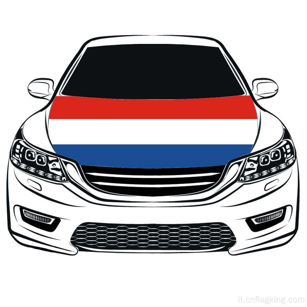 La bandiera della Coppa del Mondo dei Paesi Bassi Bandiera del cofano dell&#39;auto 100 * 150 cm
