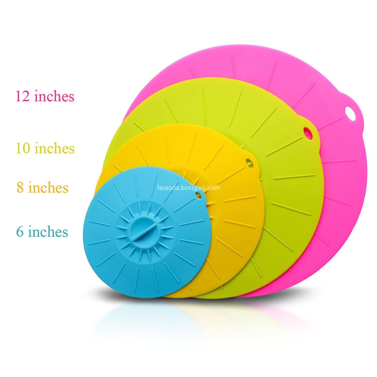 5pcs Eco Silicone Suction Lids Set Food Cover