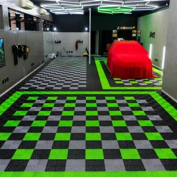 Plastic Interlocking Garage Floor Tiles & Mats