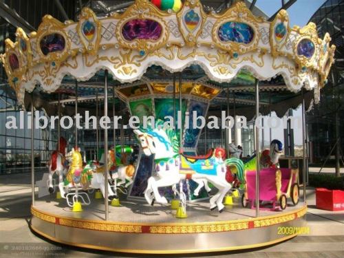 Super Cool!!!Amusement Merry-Go-Round Park Ride:Deluxe Carousel