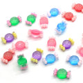 Hot Sale Transparent bling Sweet Candy geformtes Harz Flatback Cabochon DIY Spielzeug Telefon Shell Dekor süße Harze Perle Charms