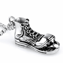 316 Stainless Steel Broken Sneaker Pendant, PT SS 006