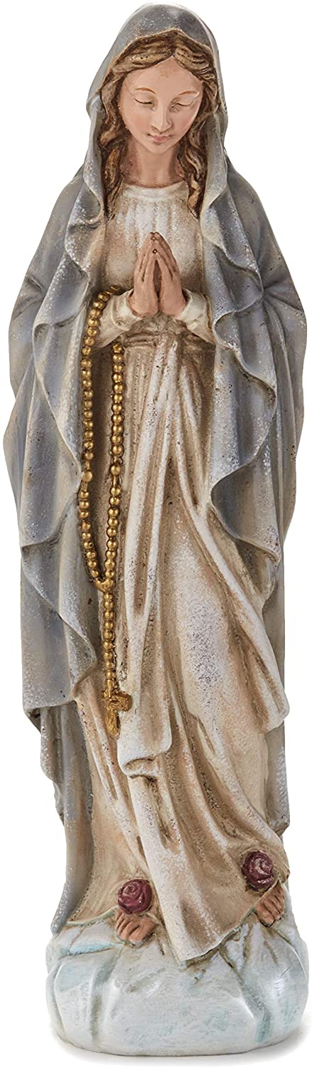 Saint Mary Figurine Garden Accent Patung