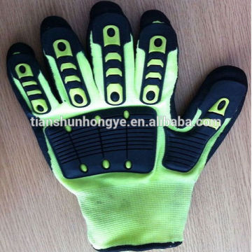 nitrile work glove polyester glove nitrile contruction gloves