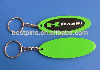 wholesale oval design tourist city name silicon keychain