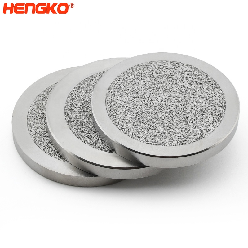 Reusable Microns Sintered Stainless Steel Filter Disc With Steel Sealing Ring for Food and pharmaceutical industries