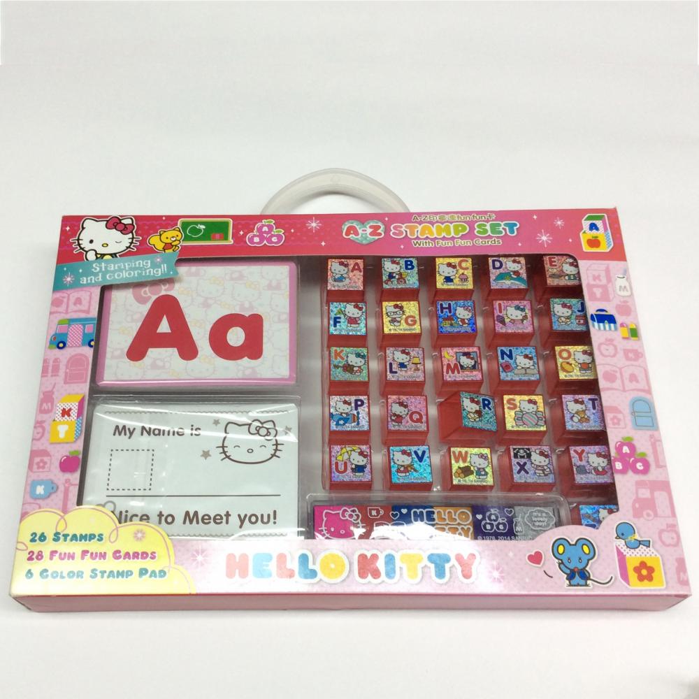 plastic cartoon stationery stamp set