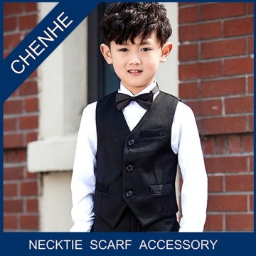 Custom made polyester woven boy waistcoat boy vest