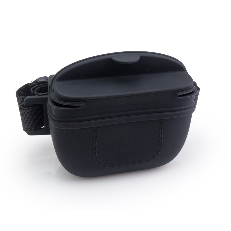Silicone Dog Training Treat Pouch with Adjustable Waist Belt – 110g Portable Treat Bag for Puppy Training & Walks