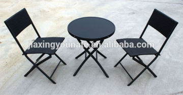 Floding 3pcs bistro ourdoor furniture set