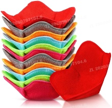 High Quality Microwave Bowl Holder Set with Sponge Microfiber Towel Mat Bowl Huggers