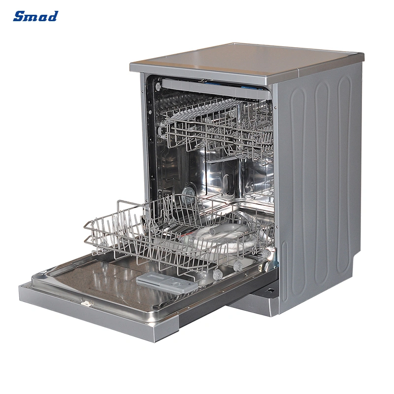 Smad 11L Kitchen Appliance Stainless Steel Freestanding Dishwasher / Dish Washer