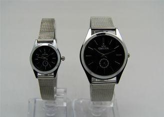 Lovers style Alloy Couples Watches Set steel ribbon strap 2