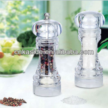 acrylic pepper mill & salt shaker set