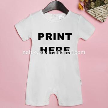 2016 hot sale customized cotton short sleeve baby romper suit, No minimum quantity required!