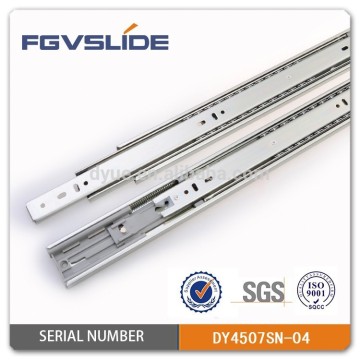 Steel buffer ball bearing drawer slide