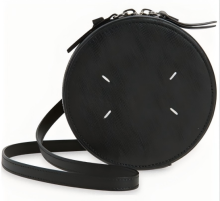 Micro Circle Leather Crossbody Bag