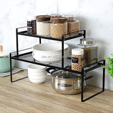 Low Price Space-Saving Multiple-Use Kitchen Cabinet Organizer Wire Rack