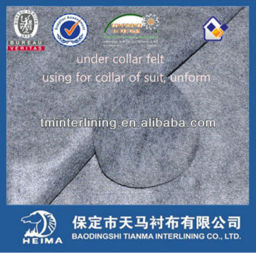 under collar felt for suits, uniform